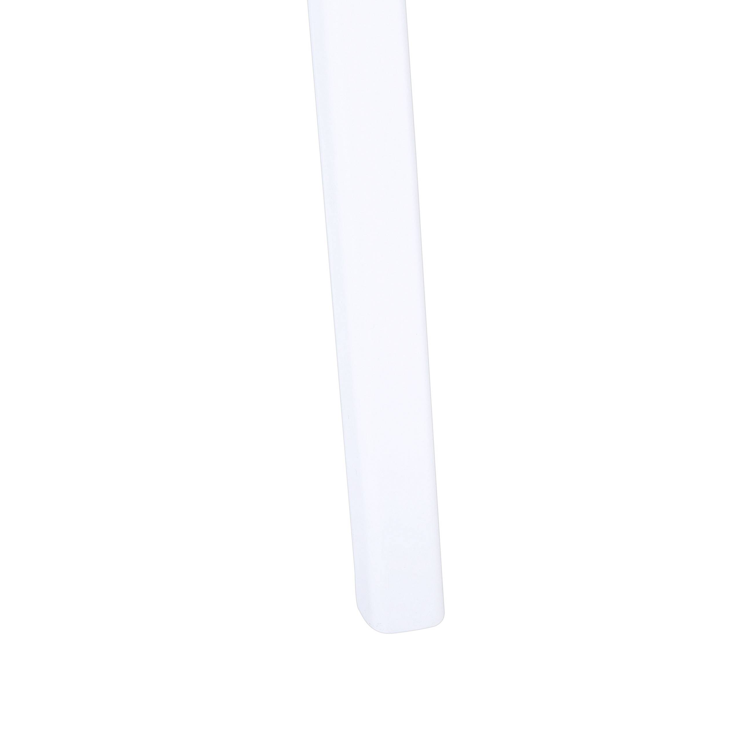 Beliani - Lot de 4 Chaises Empilables Design en Plastique Blanc pour Intérieur et Extérieur Dossier à Lattes au Style Moderne et Scandinave Beliani - Imagen 8