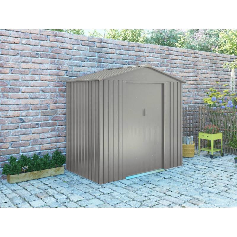 Chalet & Jardin - Abri de jardin en métal – MJ 6 x 4 - 2,5 m² - Anthracite - Image 3