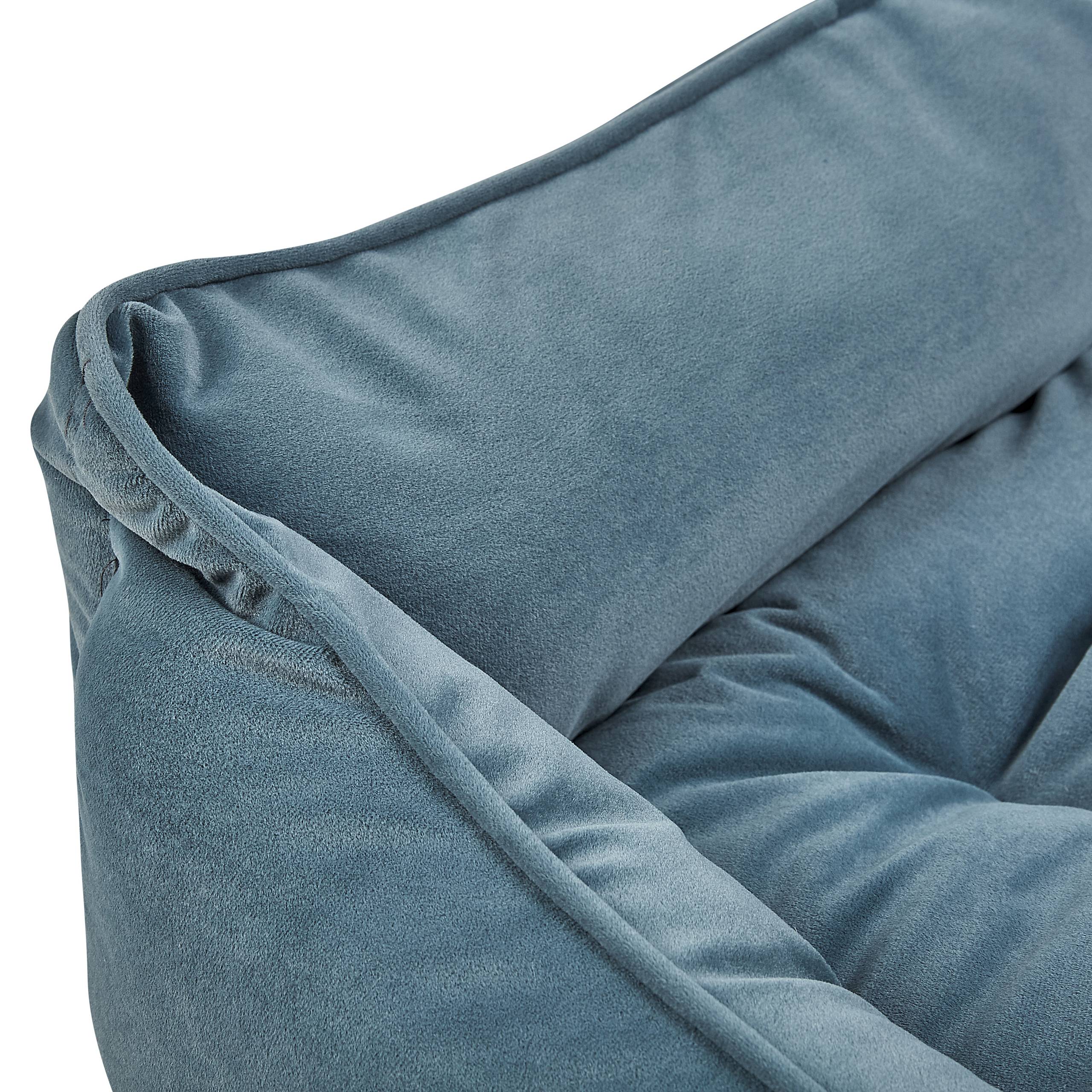 Beliani - Lit pour animal Velours Bleu IZMIR - 70x60x18- Beliani - Image 7