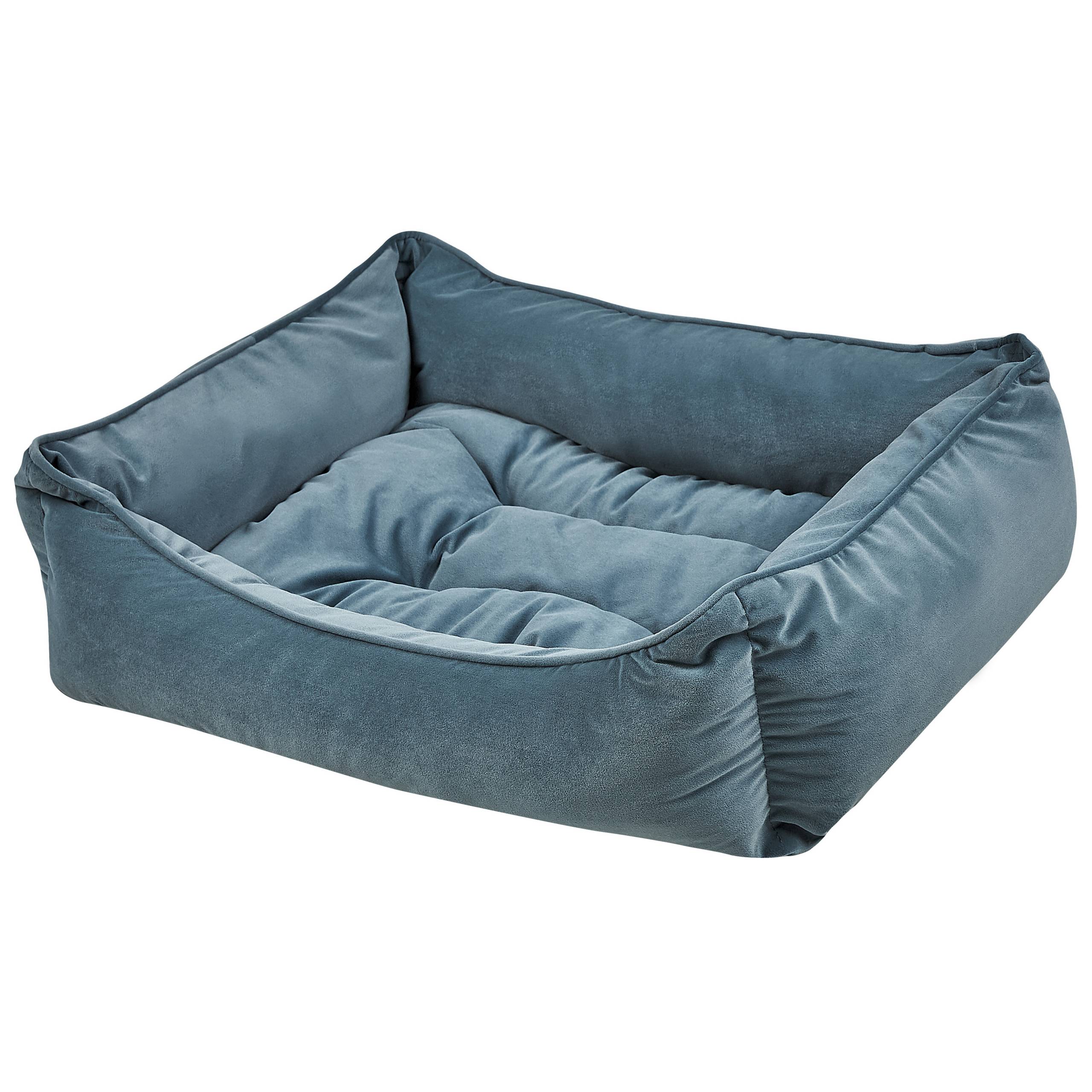 Beliani - Lit pour animal Velours Bleu IZMIR - 70x60x18- Beliani - Image 2