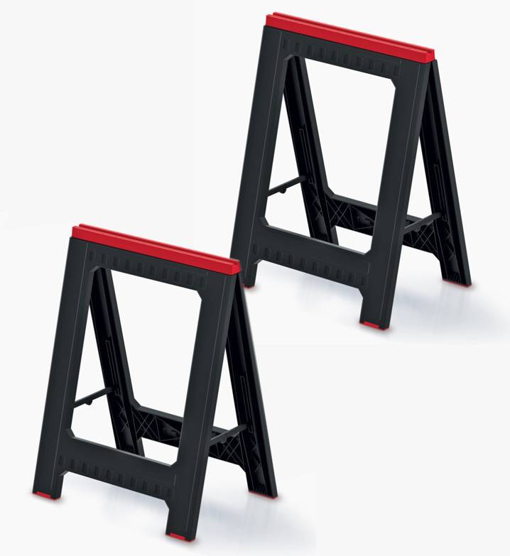 Lem Select - Tréteaux Titan Stand noir et rouge (Lot de 2) - Imagen 1