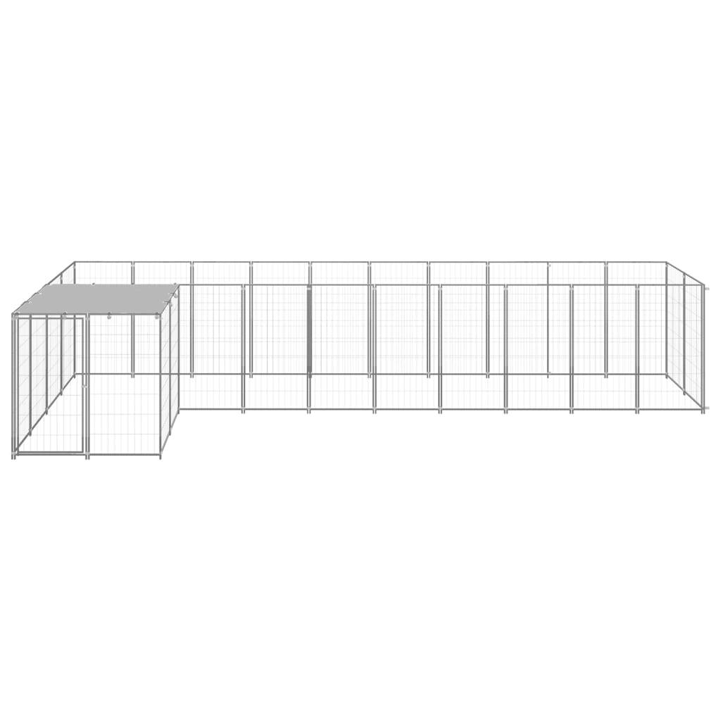 Vidaxl - Chenil Argenté 7,26 m² Acier vidaXL 3082243 - Imagen 2