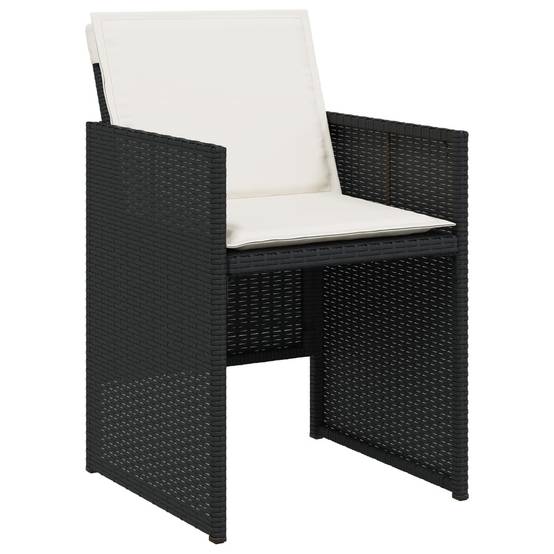 Grande Table de Jardin 330cm et 12 Chaises Encastrables en Résine Tressée Noire, pour 12 Personnes – ComfortXL Outdoor Living - Image 5