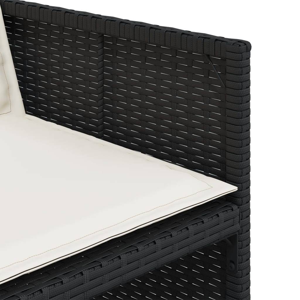 Grande Table de Jardin 330cm et 12 Chaises Encastrables en Résine Tressée Noire, pour 12 Personnes – ComfortXL Outdoor Living - Image 8