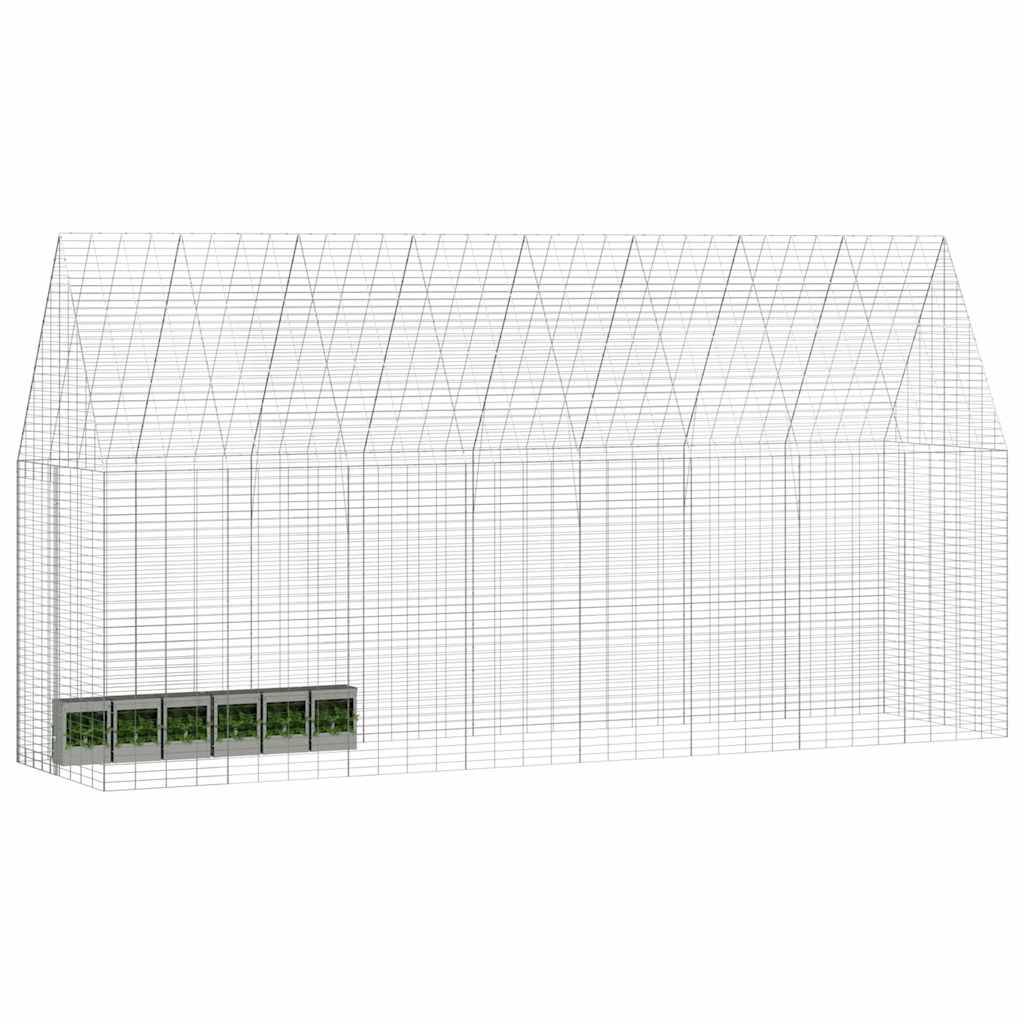 ComfortXL - Cage Extérieure XXL pour Lapins et Rongeurs Acier Galvanisé 400x100x210 cm - ComfortXL Pet Living - Image 2