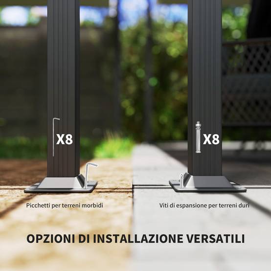 Tonnelle Pergola Aluminium Jardin Toit Rétractable 390x390cm Blanc - ComfortXL Outdoor Living - Image 9