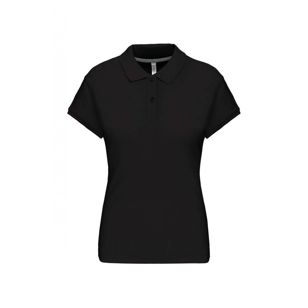 Polo de travail femme Kariban 100% coton Noir XXL - Image 1