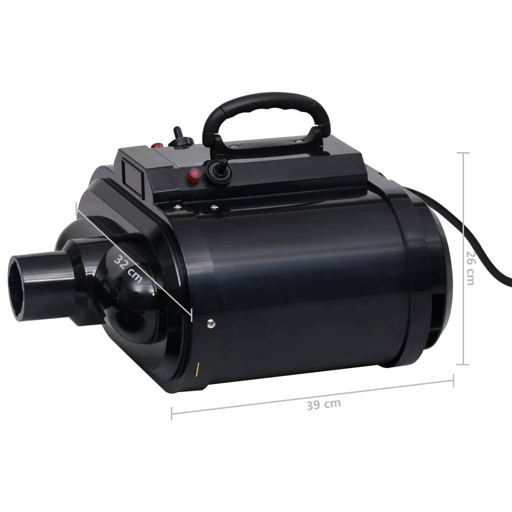Vidaxl - Sèche-poils à double moteur pour animaux de compagnie Noir vidaXL 170936 - Image 3