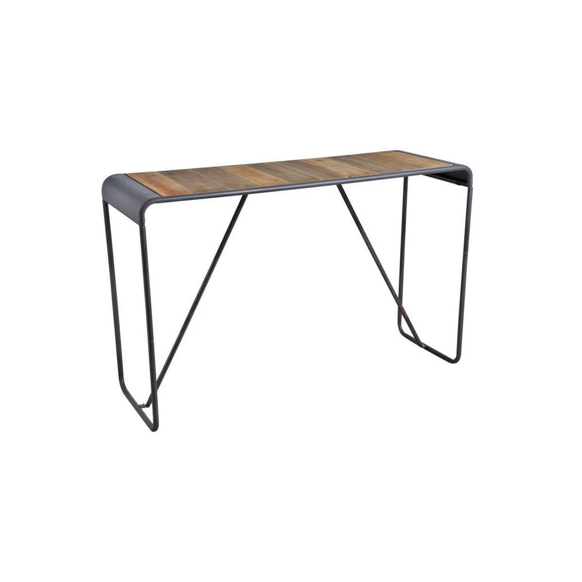 Aubry Gaspard - Console en bois et métal patiné - Imagen 1