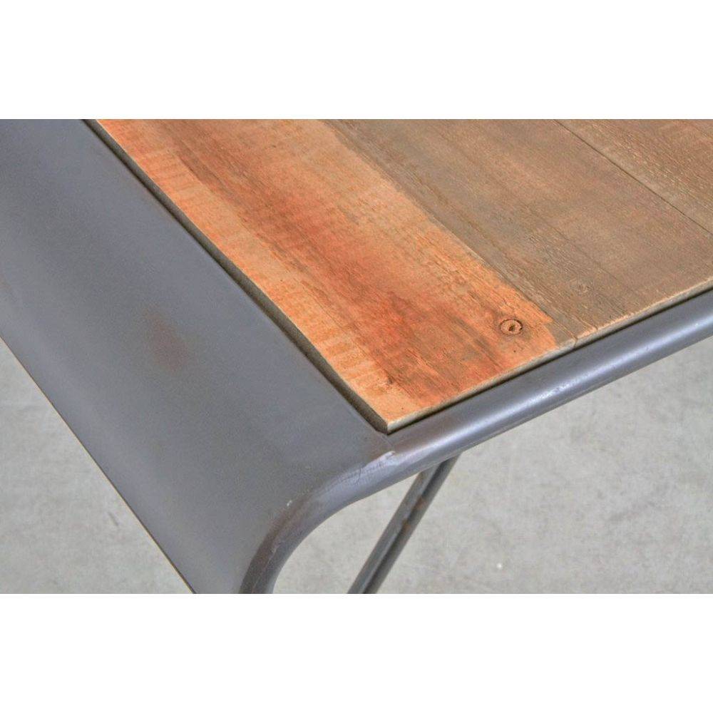 Aubry Gaspard - Console en bois et métal patiné - Imagen 2