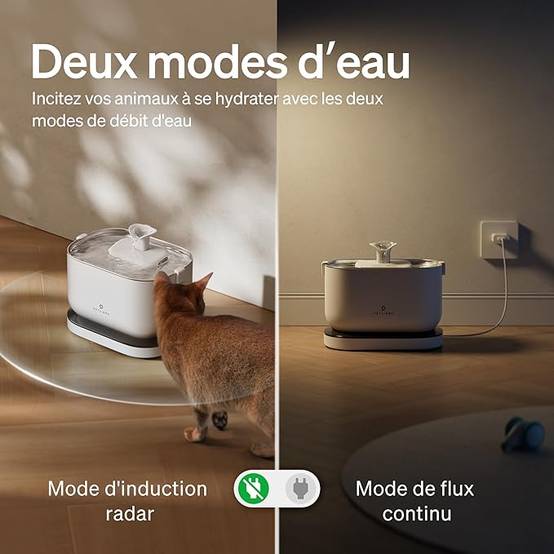 Petlibro Fontaine à eau Dockstream avec batterie Blanche - Image 3