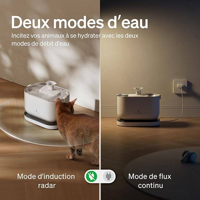 Petlibro Fontaine à eau Dockstream avec batterie Blanche - Image 3