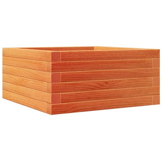 Jardinière | Pot de fleurs | Cache-pot | Bac à fleurs cire marron 50x50x23 cm bois de pin massif - Image 7