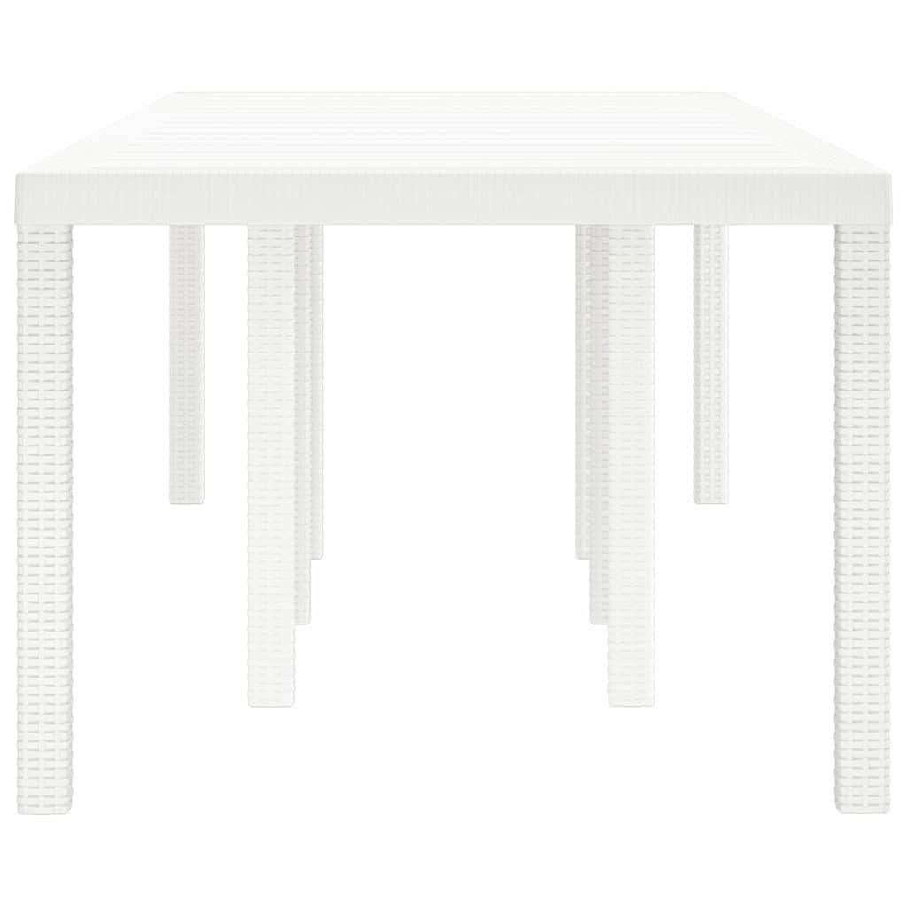 PANGIVO - Table de jardin polyrotin Blanc 250 x 100 x 73 cm - PANGIVO - Image 5