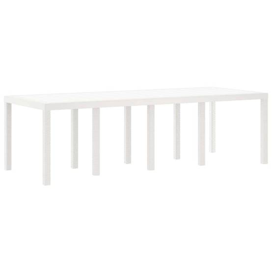 PANGIVO - Table de jardin polyrotin Blanc 250 x 100 x 73 cm - PANGIVO - Image 2