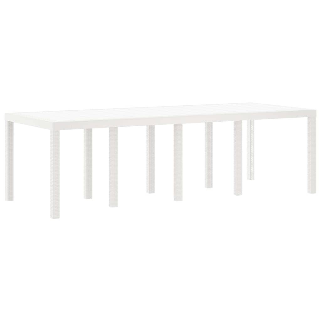 PANGIVO - Table de jardin polyrotin Blanc 250 x 100 x 73 cm - PANGIVO - Image 2