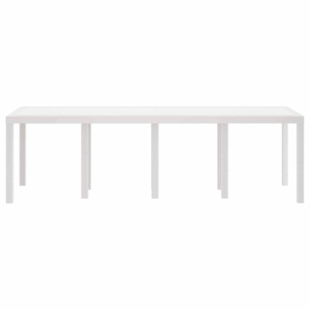PANGIVO - Table de jardin polyrotin Blanc 250 x 100 x 73 cm - PANGIVO - Image 4