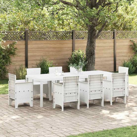 PANGIVO - Table de jardin polyrotin Blanc 250 x 100 x 73 cm - PANGIVO - Image 1