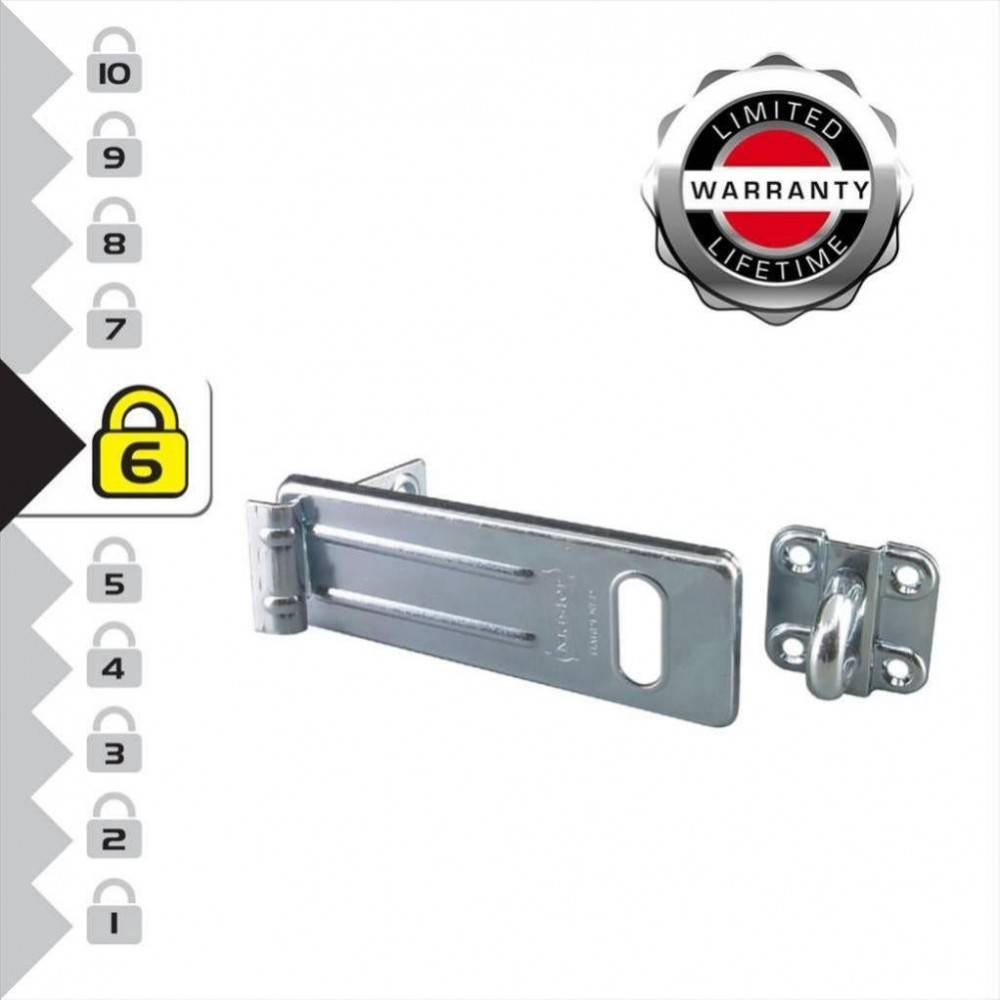 Master Lock - Master Lock 706EURD Moraillon pour Verrouillage de Porte Extérieure, 15 x 6 cm - Image 4