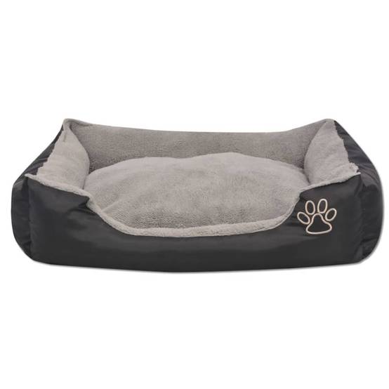 Vidaxl - Lit pour chiens avec coussin rembourré Taille S Noir vidaXL 170419 - Imagen 6
