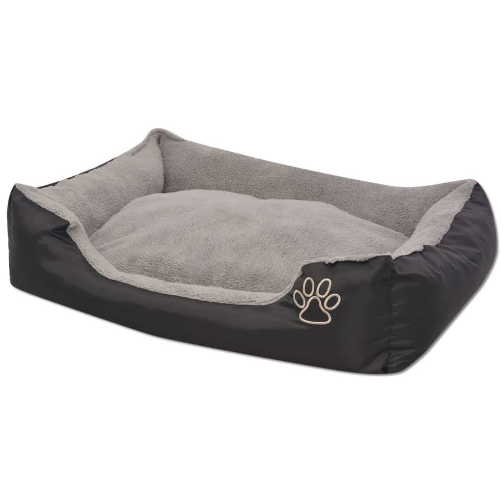 Vidaxl - Lit pour chiens avec coussin rembourré Taille S Noir vidaXL 170419 - Imagen 2