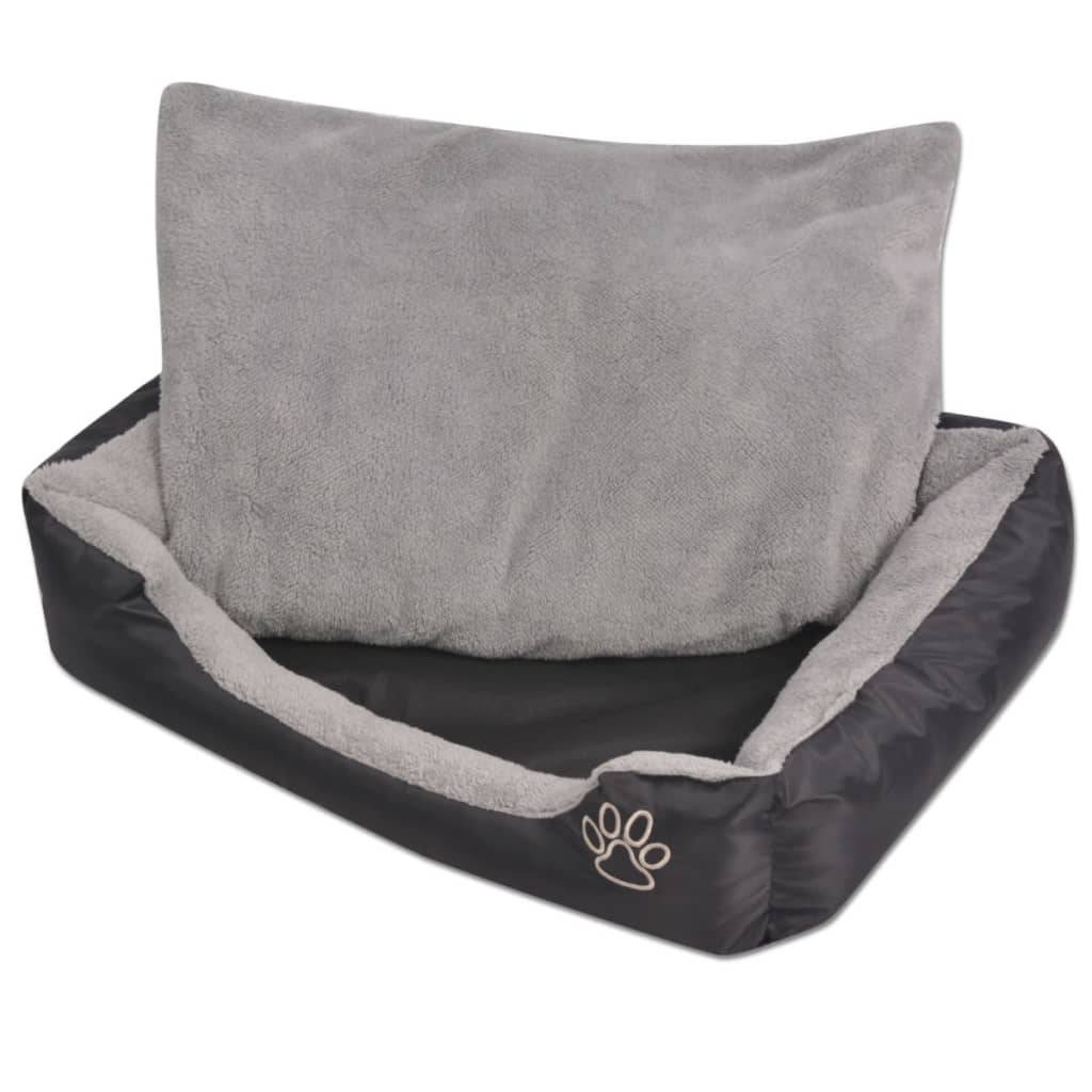 Vidaxl - Lit pour chiens avec coussin rembourré Taille S Noir vidaXL 170419 - Imagen 1