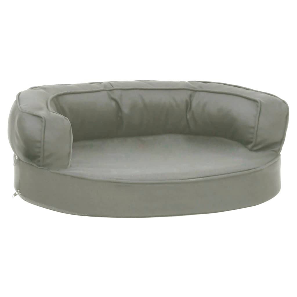 Vidaxl - Matelas de lit ergonomique de chien 60x42 cm Aspect de lin Gris vidaXL 171295 - Imagen 2