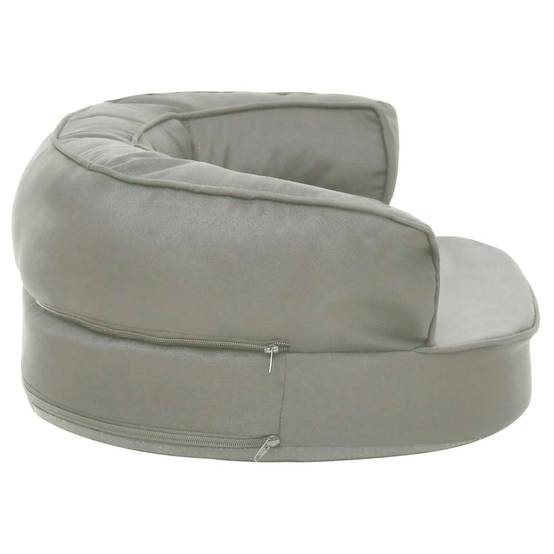 Vidaxl - Matelas de lit ergonomique de chien 60x42 cm Aspect de lin Gris vidaXL 171295 - Imagen 5