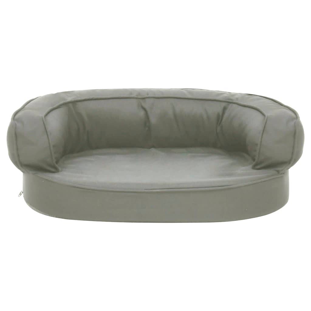 Vidaxl - Matelas de lit ergonomique de chien 60x42 cm Aspect de lin Gris vidaXL 171295 - Imagen 8