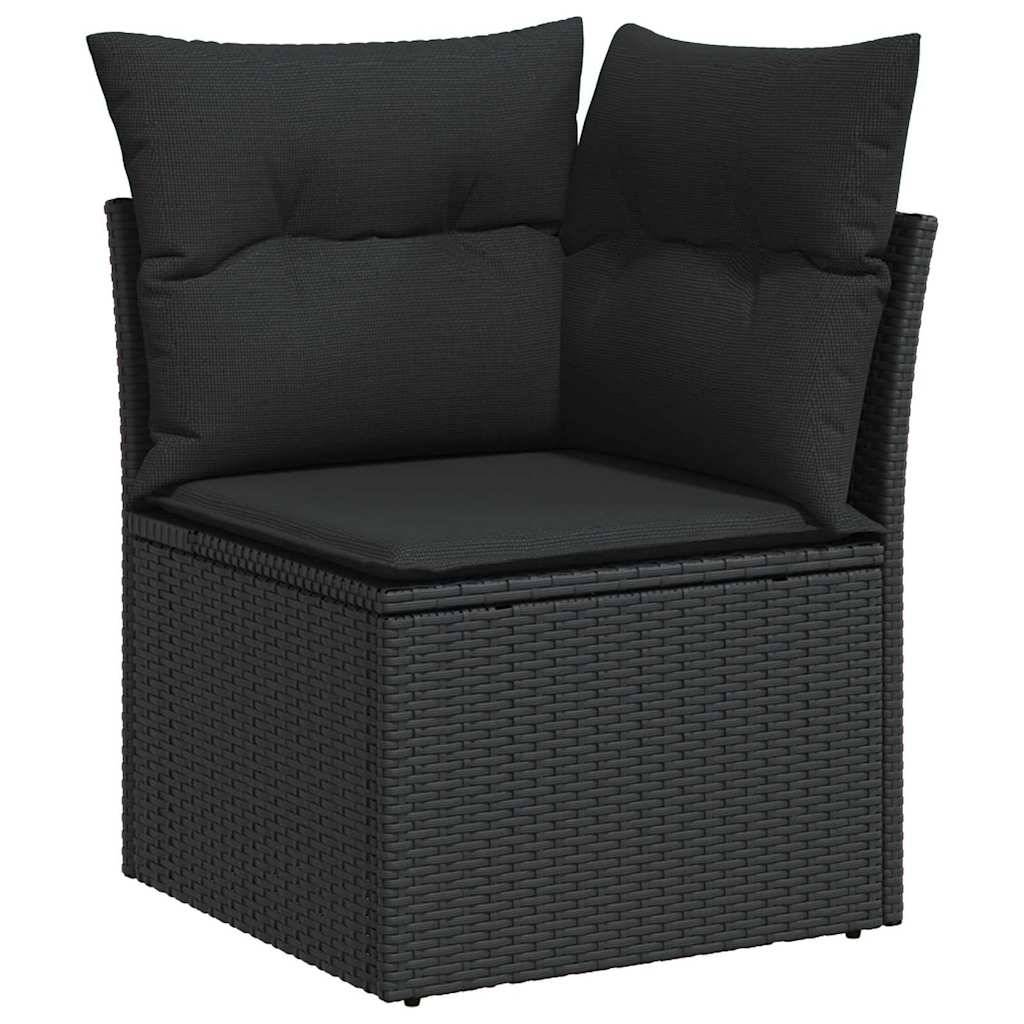 ComfortXL - Grand Salon de Jardin Noir 11 Places en Résine Tressée et Bois, Hauteur Réglable, Idéal Jardin – ComfortXL Outdoor Living - Image 6