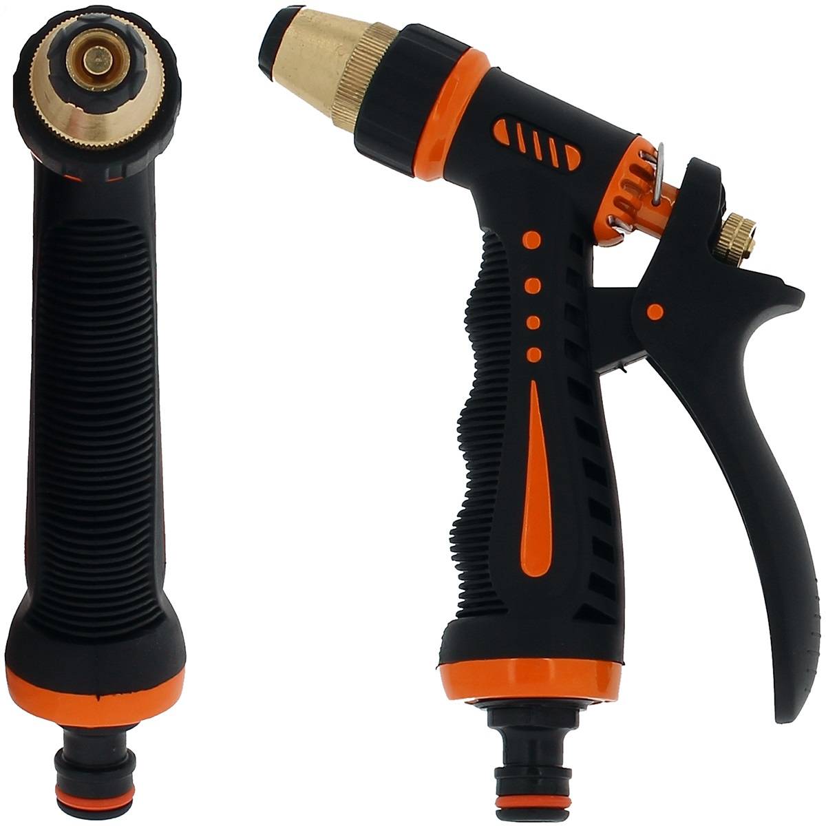 Huggy Tuyaux - Pistolet d'arrosage à jet droit en métal - HUGGY TUYAUX - Image 1