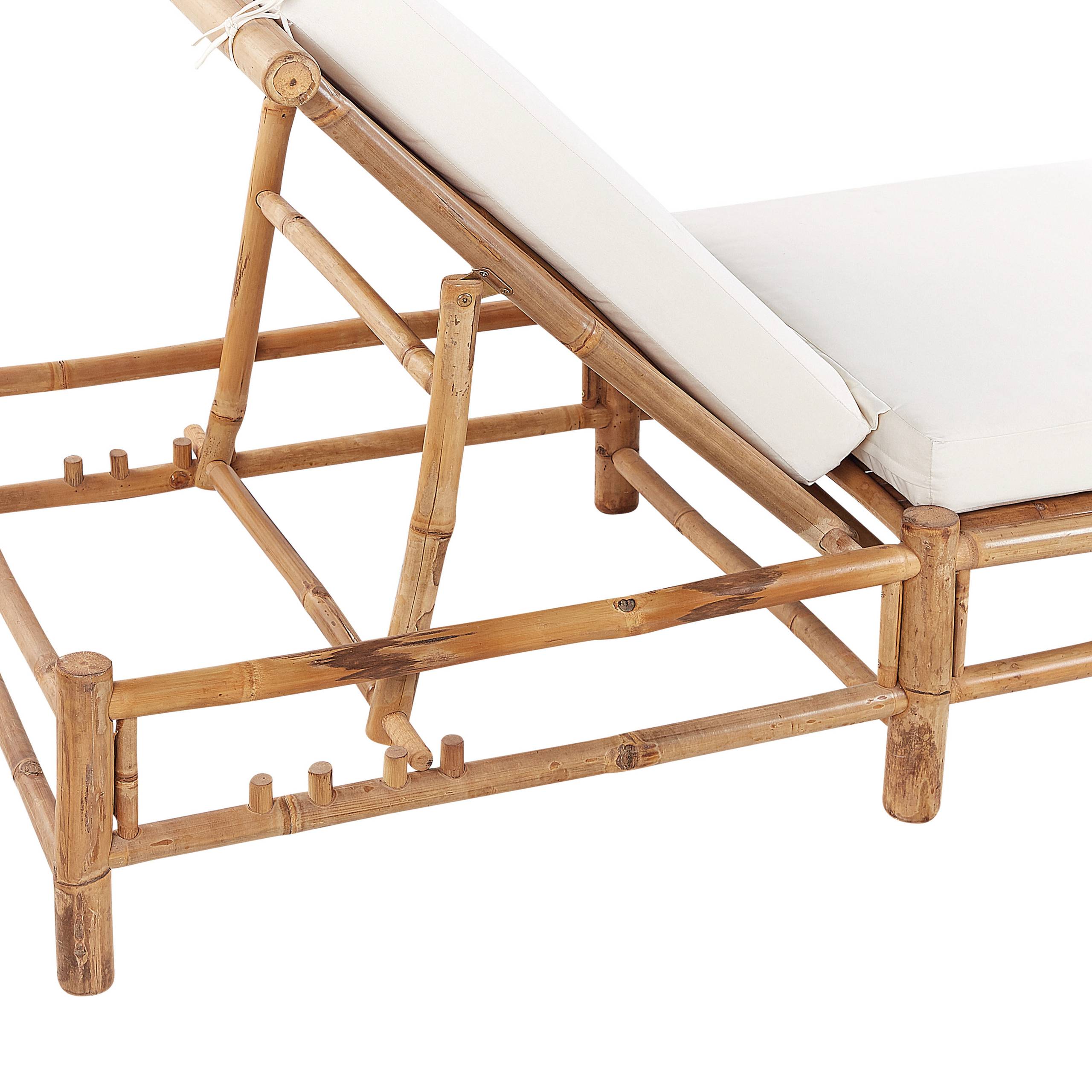 Beliani - Chaise longue Bambou Marron LIGURE - Beliani - Imagen 6