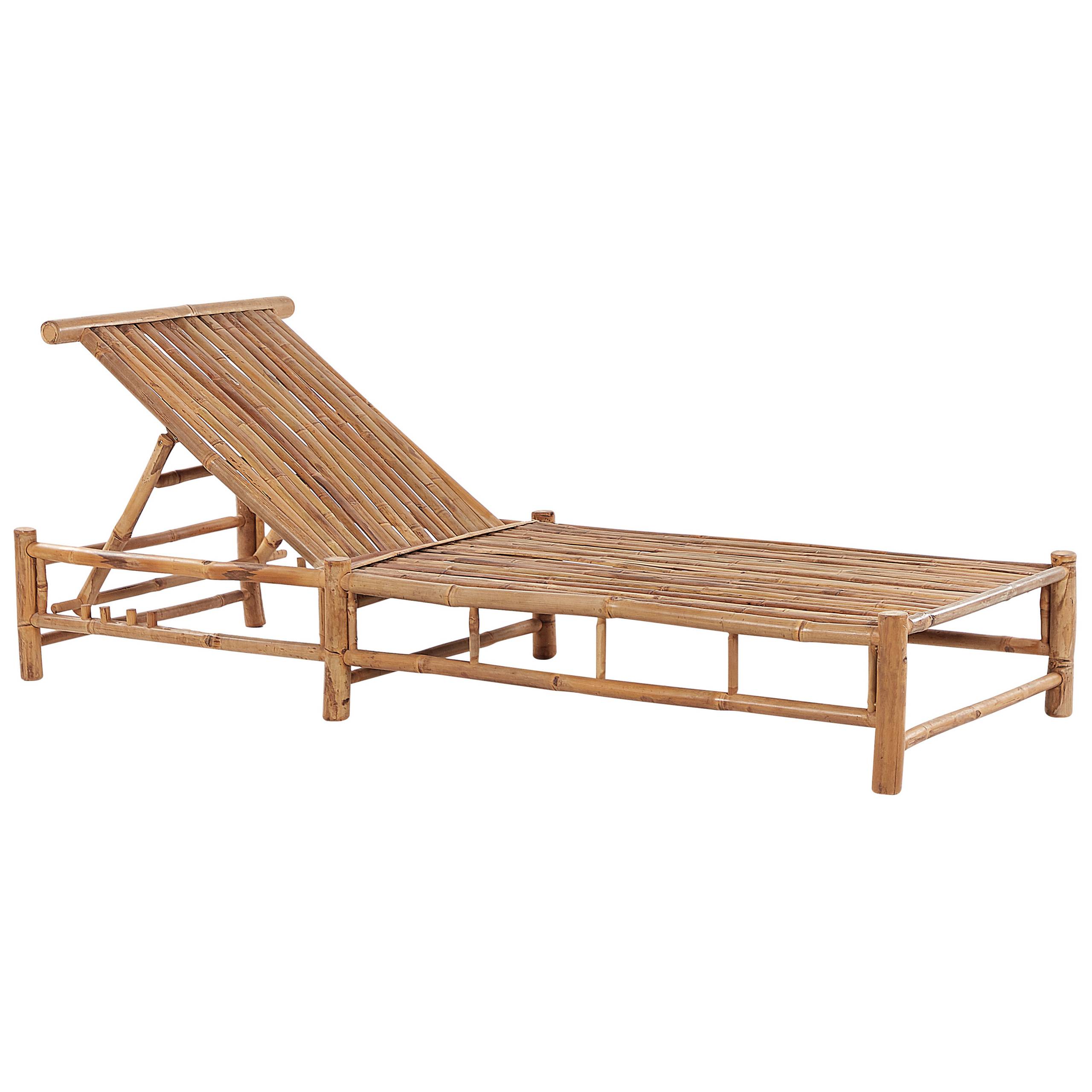 Beliani - Chaise longue Bambou Marron LIGURE - Beliani - Imagen 4