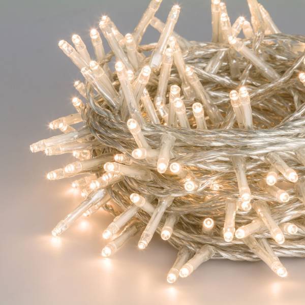 Lotti - Guirlande lumineuse blanc chaud 13M 8 modes 180 miniLED câble IP44 transparent Lotti - Imagen 1