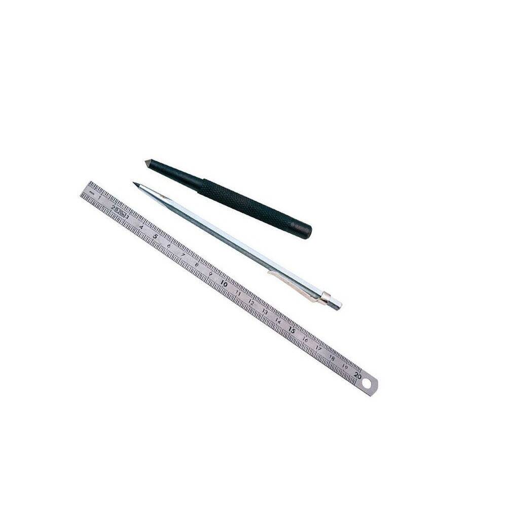 Kit de traçage avec reglet tracette et pointeau MOB - Image 1