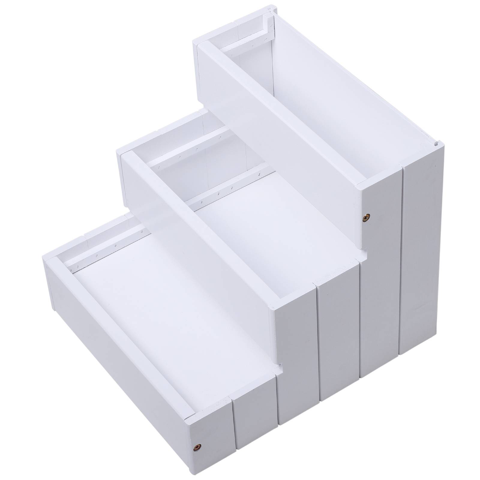 ComfortXL - Escalier pour chien en sapin blanc 40,5 x 44,5 x 38 cm 3 marches avec rangement accès canapé voiture antidérapant - Image 8