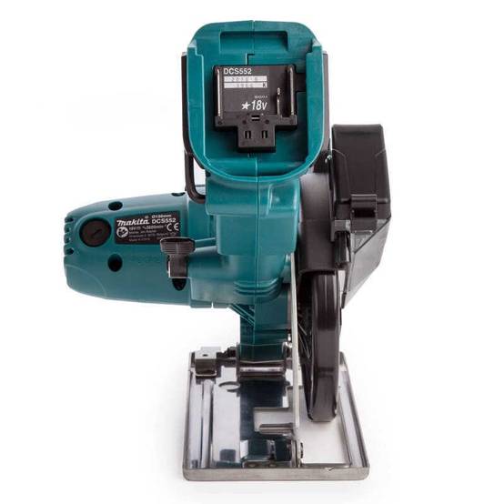 Scie circulaire à métaux 18 V Li-Ion 5 Ah Ø 136 mm MAKITA - 2 batteries 18V 5.0Ah - chargeur - MacPak- DCS552RTJ - Image 6