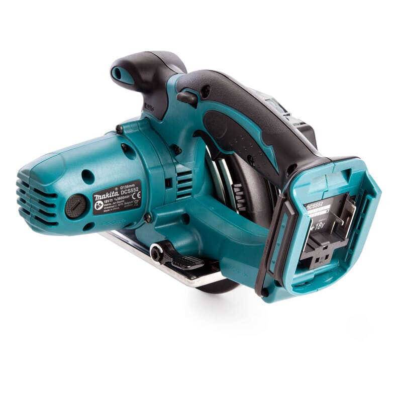 Scie circulaire à métaux 18 V Li-Ion 5 Ah Ø 136 mm MAKITA - 2 batteries 18V 5.0Ah - chargeur - MacPak- DCS552RTJ - Image 5