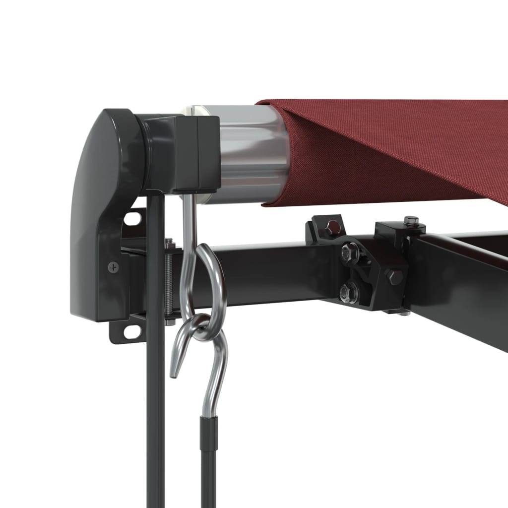 Store banne motorisé avec LED aluminium pour terrasse et patio 500x350 cm bordeaux - ComfortXL Outdoor Living - Image 7