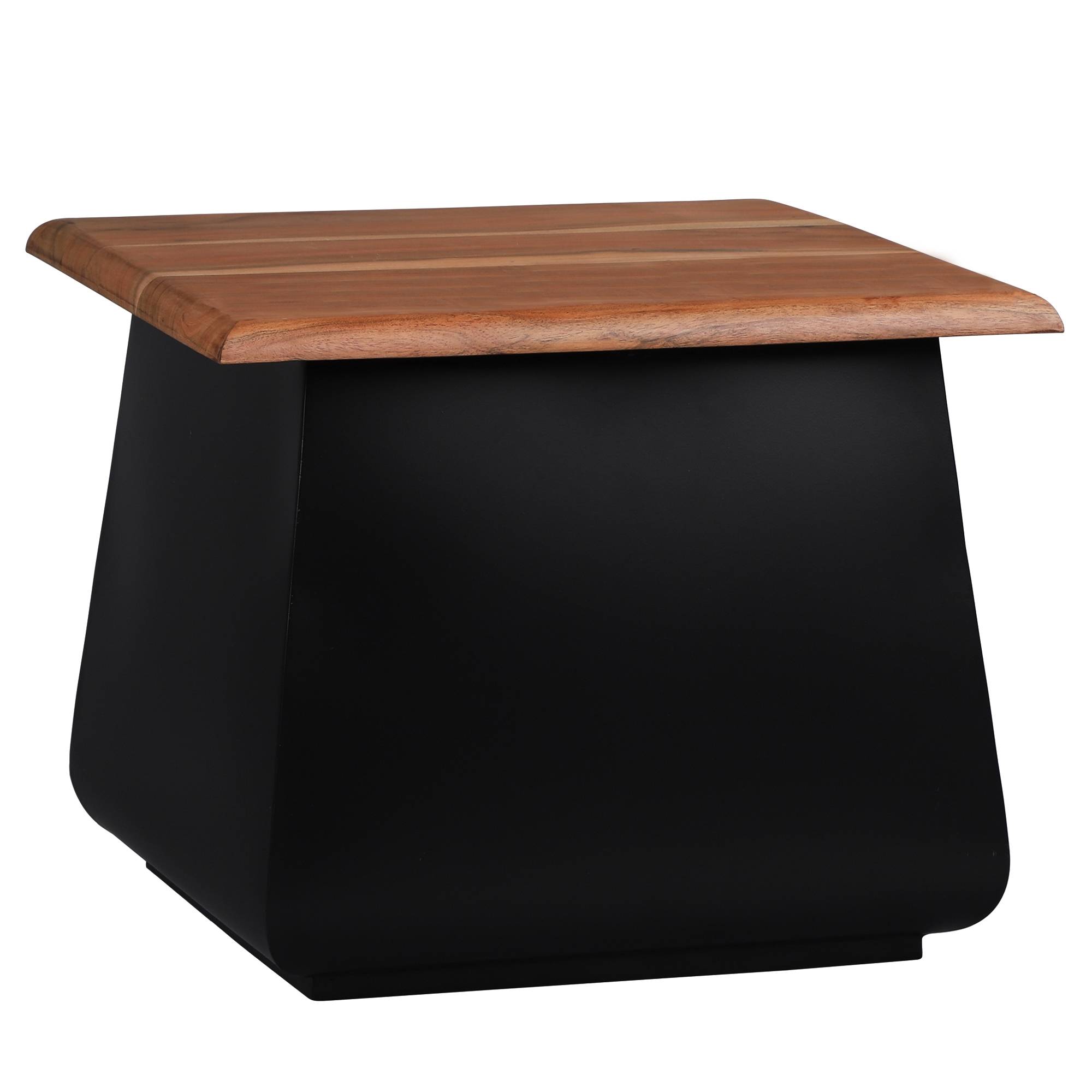 SICOTAS Table d'appoint Table Bout de Canapé avec 3 Étagères Table de