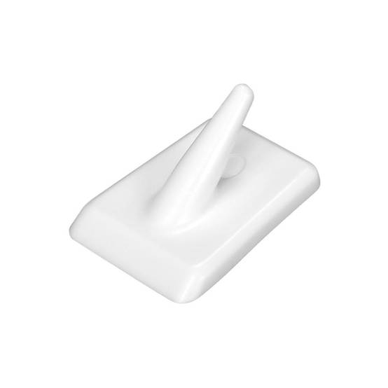 Lot de 4 crochets muraux adhésifs blancs Fackelmann Tecno - Image 1