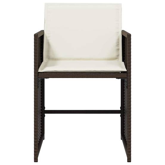 Chaise bois composite 4 places rotin marron 50,5 x 54 x 79 cm - Prolenta premium p3124.0 - Image 5