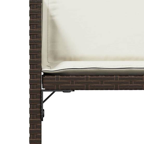 Chaise bois composite 4 places rotin marron 50,5 x 54 x 79 cm - Prolenta premium p3124.0 - Image 9
