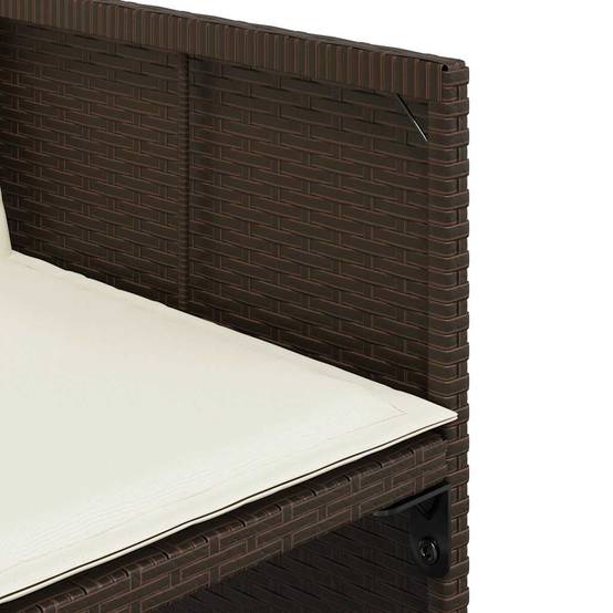 Chaise bois composite 4 places rotin marron 50,5 x 54 x 79 cm - Prolenta premium p3124.0 - Image 10