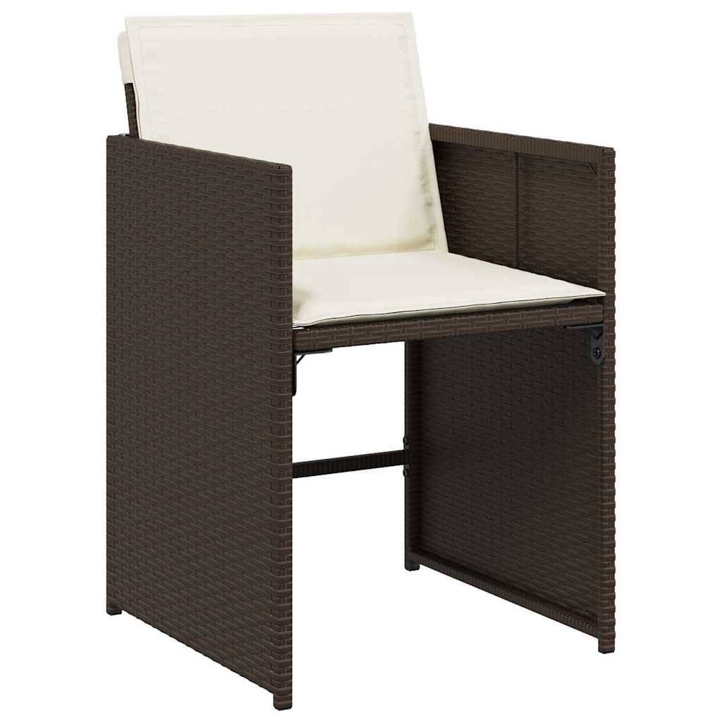 Chaise bois composite 4 places rotin marron  50,5 x 54 x 79 cm  - Prolenta premium  p3124.0 - Image 4