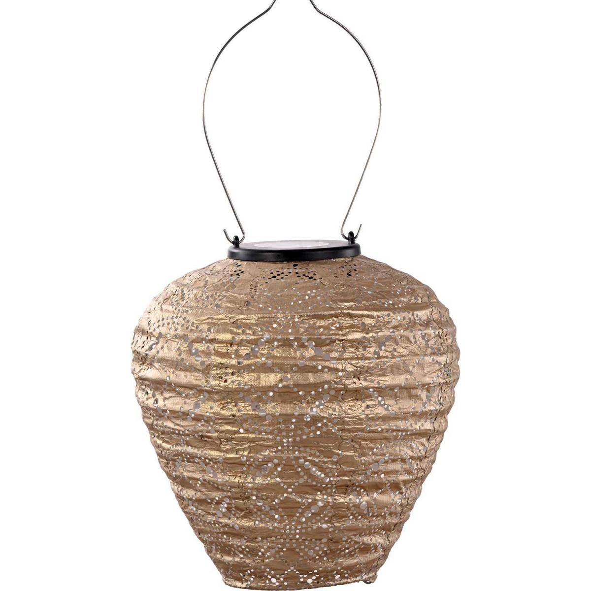 Lumiz - Lanterne solaire Balloon 20 cm Mandela - Doré - Imagen 1