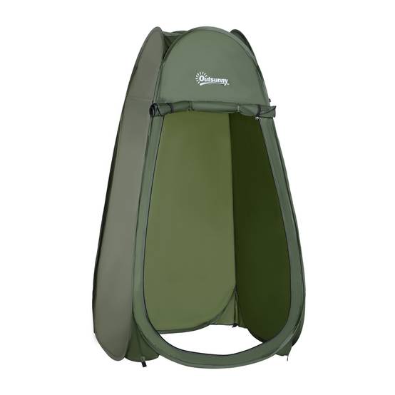 Tente de douche pop-up polyester vert 100 x 100 x 185 cm - PANGIVO - Image 1