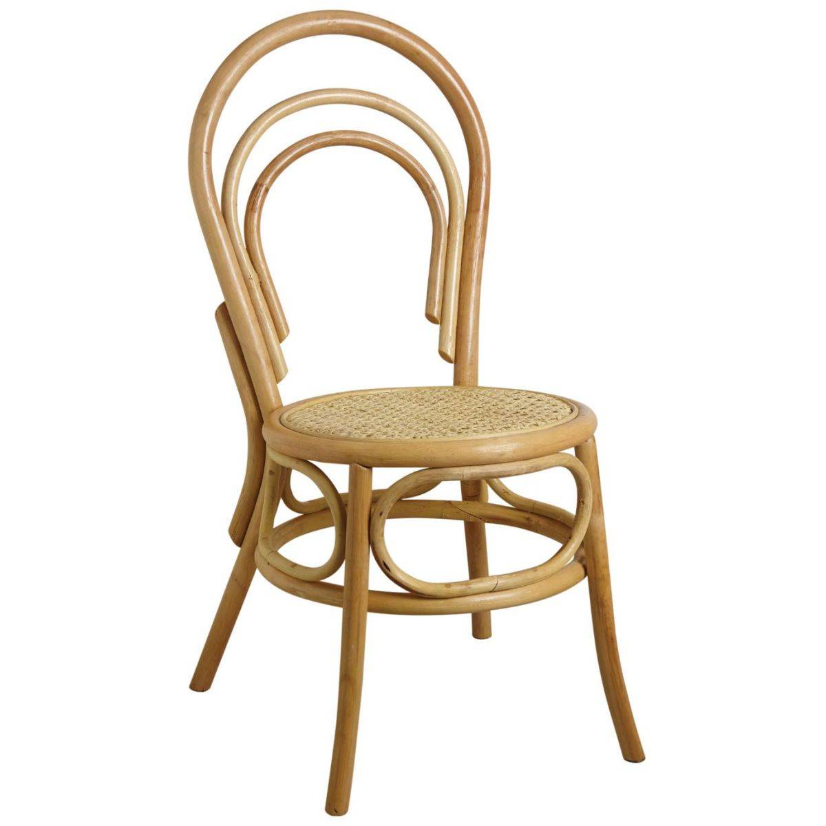 Aubry Gaspard - Chaise en rotin naturel et cannage - Imagen 1