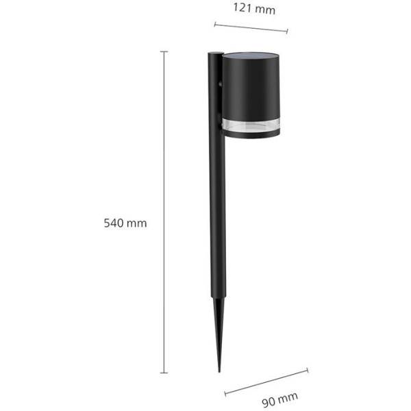 Philips - Borne lumineuse sur poteau - PHILIPS - Fyce - Noir - Image 4