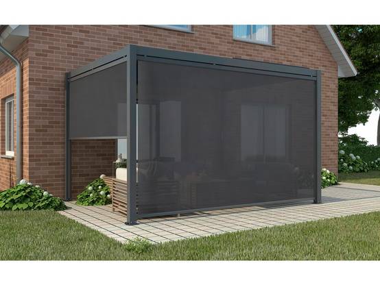 Store Pergola Bioclimatique - 367 X 208 Cm - Gris Anthracite -habitat Et Jardin - Image 3